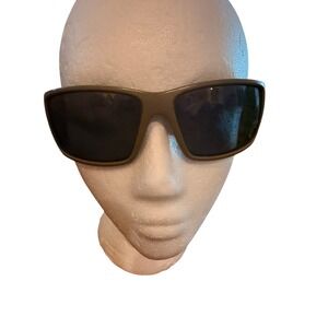 Outdoor Torege Talos Mens Rectangular Sport Sunglasses Tan Frame Dark Lens